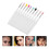 Assorted Color Silicone Lip Brush Makeup Accessory 10Pcs with Lid 4