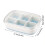 Forma de gelo de silicone com tampa – Forma compacta para 6 cubos 3