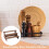 Expositor de madera de 3 niveles para joyas y cosméticos 4