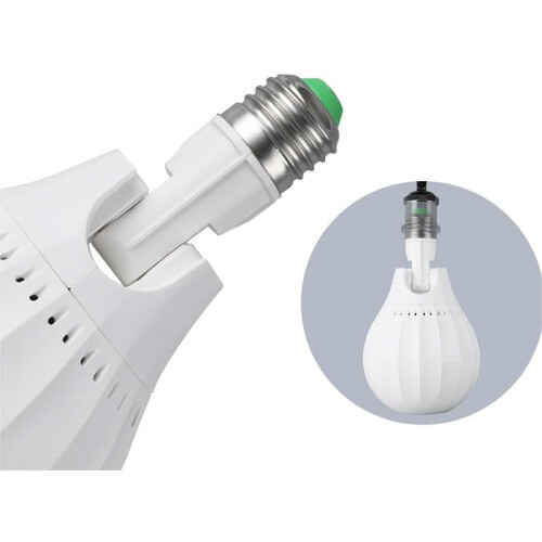 Luminária LED em formato de floco de neve com rotação automática, soquete E27, 4W 2
