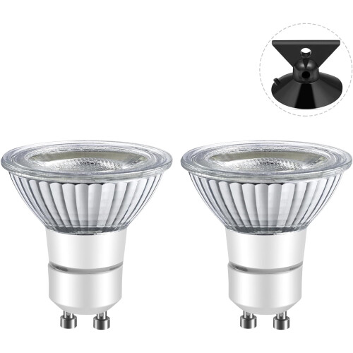 Lâmpadas LED GU10 6W 5000K Reguláveis - Pacote com 2 1