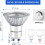 Lâmpadas LED GU10 6W 5000K Reguláveis - Pacote com 2 3