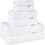 Conjunto de 6 toalhas de algodão turco – 600 g/m², OEKO-TEX 3