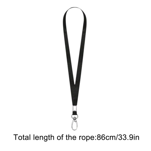 Lanière noire pour badge d'identification, porte-clés et porte-clés 2