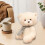 Plüschteddybär mit Schal, 23 cm, 4 Farben 4