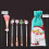 Makeup Cosmetic Brush Sets for Christmas Gift 6Pcs White Mini Brush 2