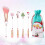Makeup Cosmetic Brush Sets for Christmas Gift 6Pcs White Mini Brush 5