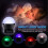 Projetor de estrelas com luz noturna, 4 LEDs e 12 cores. 4