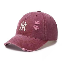 (Gray-black ny, Hat + Tote bag) New York Style Distressed Soft Top Denim Baseball Cap Broken-in Vintage NY Hat Casual Sun Hat Adjustable