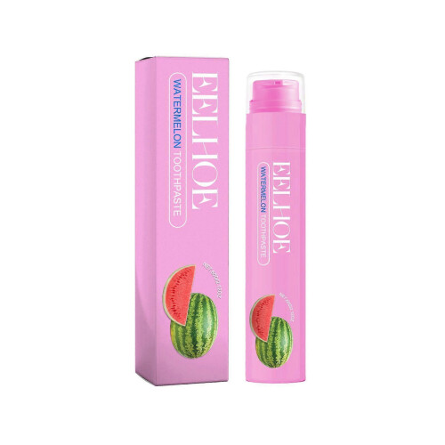 Fruit-flavored toothpaste series cleans teeth stains, freshens breath, protects