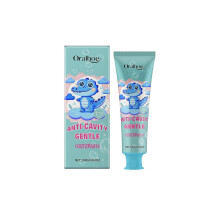 Children's anti-cavity toothpaste whitens teeth, removes stains, brightens,