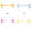 Workout Bands Elastic Pull Rope for Fitness 2Pcs Pink Silicone Resistance 3