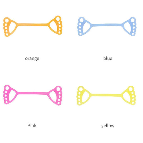 Workout Bands Elastic Pull Rope for Fitness 2Pcs Pink Silicone Resistance 2
