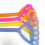 Workout Bands Elastic Pull Rope for Fitness 2Pcs Pink Silicone Resistance 5