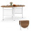 Foldable Dining Table for 6-8, Space-Saving Oval Design 1