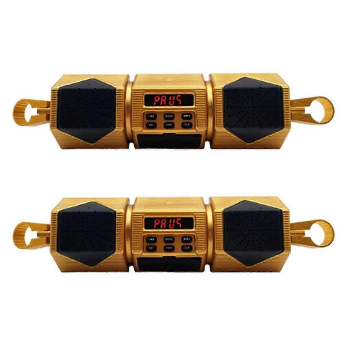 Motorcycle MP3 Player Handlebar Speaker Bluetooth Music FM Radio
