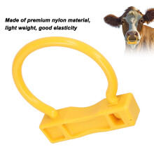 4 Pcs Farm Cattle Nose Rings Nylon Yellow