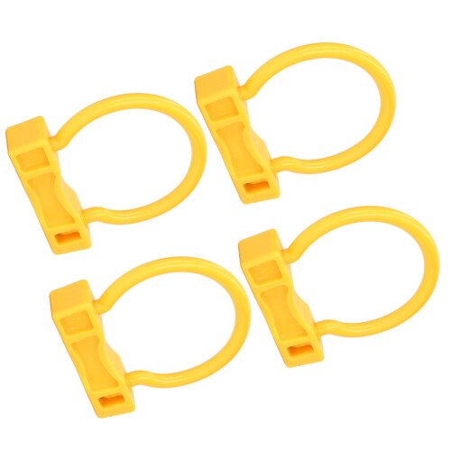 4 Yellow Nose Rings for Bull Management