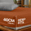 Imperial Rooms (2X King, Rust) 40cm Deep Stripe Fitted Sheet with Free Pillowcases | Extra Deep Stretchable Hotel Quality Fitted Bed Sheets in 2 Pack 3