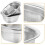 Edelstahl-Sieb-Schüssel-Set, quadratisch, 25 cm 4