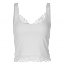 (Apricot, S) Women's Solid Lace Trim Crop Top Sexy Casual Summer Blouse Y2K Streetwear