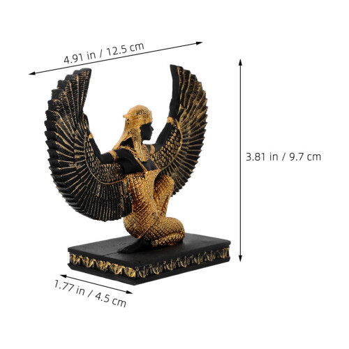 2 Pcs Egyptian Statue Ornaments Ancient Sculpture Decoration Office 1