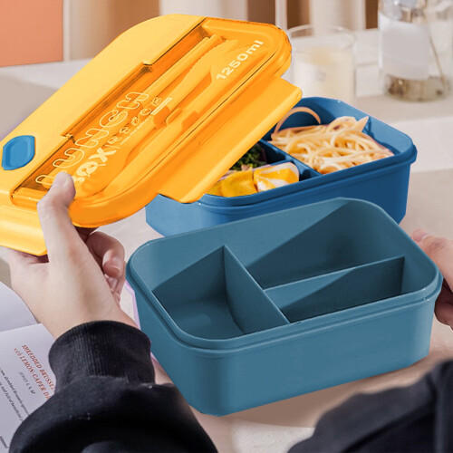 Boîte à lunch Quinlirra en plastique à 3 compartiments étanche