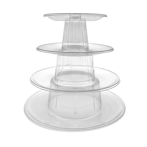 Suporte redondo de 4 andares para macarons