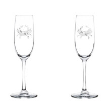 Champagneflutes/mousserende wijnglazen set van 2,3 ml