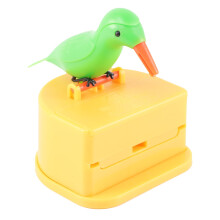Dispensador de palillos de madera con forma de pájaro para la oficina o el hogar.