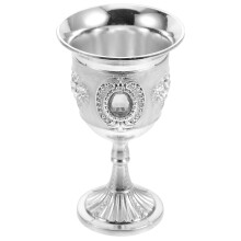 Conjunto decorativo vintage para vinho, copo de dose de uísque, zinco branco