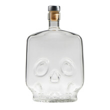 Glasflaska med sprit, fyrkantigt huvud, 500 ml