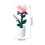 Blocs de construction tulipe et rose avec veilleuse rose 5,5 x 3,1 4