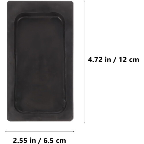 Student 4-Inch Rectangular Chinese Inkstone Brush Calligraphy Inkslab Natural Stone Inkstone 1