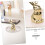 Δίσκος κοσμημάτων κουνελιού Nordic Ceramic Gold Plated Home Decor Stand Display Table 6