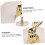Δίσκος κοσμημάτων κουνελιού Nordic Ceramic Gold Plated Home Decor Stand Display Table 8