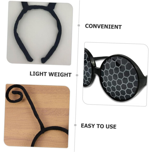 Σετ κορδέλας για το Cosplay Black Bug Antenna με ελαφρύ και αθλητικό αξεσουάρ για πάρτι 2