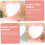 Tabletop Vanity Makeup Mirror with Smooth Reflection Portable Heart Shaped Double Sided Plastic 5
