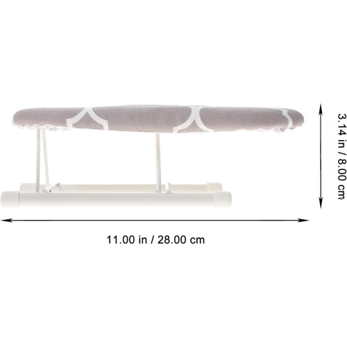 Mini Ironing Stool Ironing Sleeve Board Oval Shaped Panel 7mm Needle-Punched Cotton Pad 1