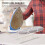 Mini Ironing Stool Ironing Sleeve Board Oval Shaped Panel 7mm Needle-Punched Cotton Pad 6
