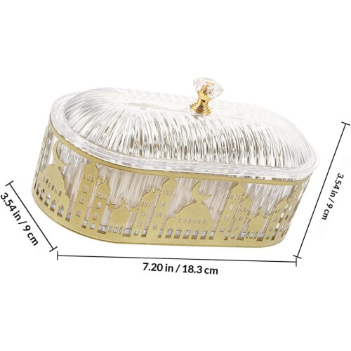Butter Dish Storage Rack Large Storage Capacity Iron Middle Eastern Style Multilayer Design Versatile Easy 1