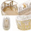 Portable Handheld Makeup Double-Sided Folding Metal Compact High-Definition 3