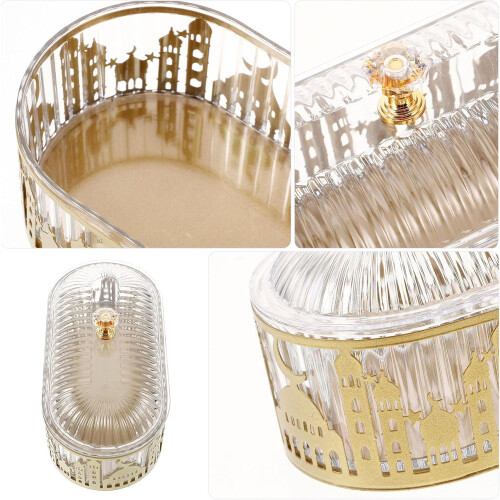 Butter Dish Storage Rack Large Storage Capacity Iron Middle Eastern Style Multilayer Design Versatile Easy 2