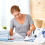 Small Ironing Board Tabletop Ironing Stool Oval Shaped Panel Cloth Steel Foldable Space-Saving Design 8