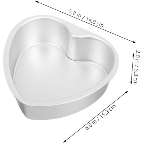 Heart Shape Cake Pan Cake Tin Aluminium Alloy Versatile Design Reusable Creative Baking Tool 1