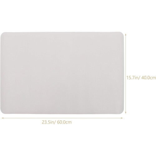 Pad de mouse de mesa de couro impermeável com forma alongada e espessada para uso doméstico e de escritório 1