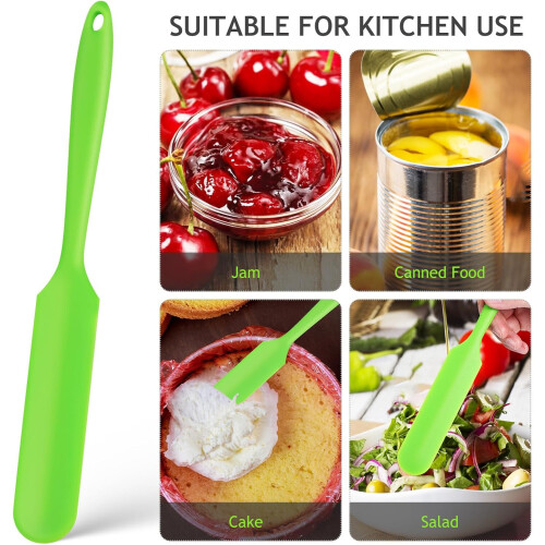 Kleiner Silikonspatel mit doppelseitigem Design und ergonomischem, komfortablem Griff 2