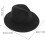 Cappello Fedora a tesa larga e piatta, berretto jazz elegante da uomo 2