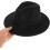 Cappello Fedora a tesa larga e piatta, berretto jazz elegante da uomo 4