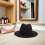 Cappello Fedora a tesa larga e piatta, berretto jazz elegante da uomo 5